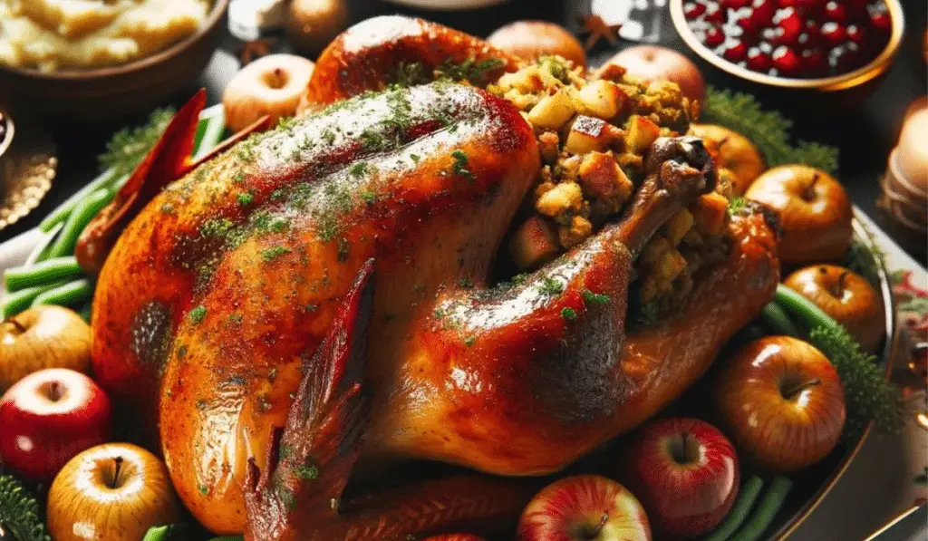 Why put apples in a turkey?