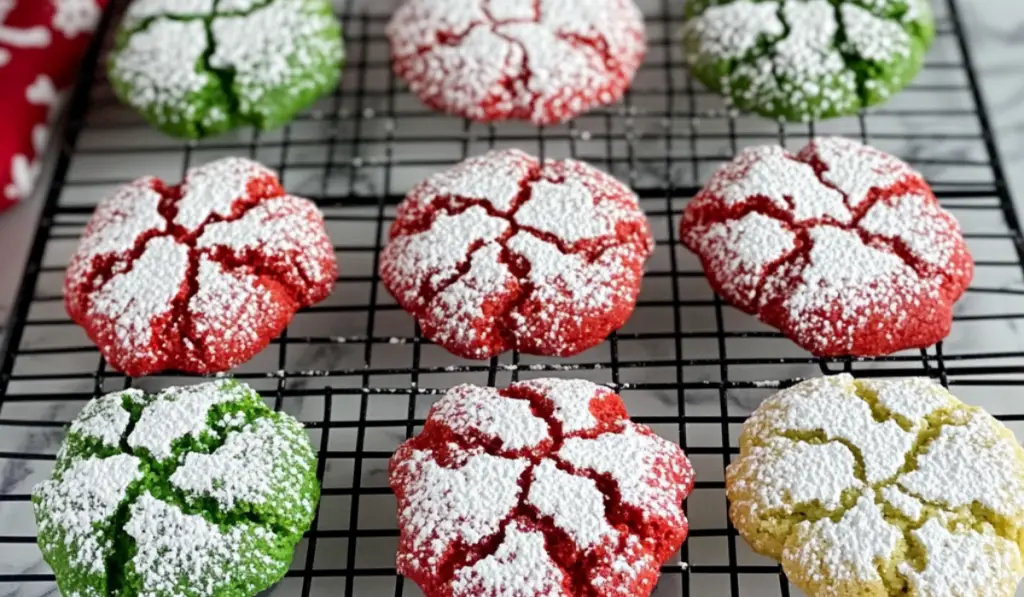 Christmas Crinkle Cookies