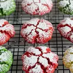 Christmas Crinkle Cookies