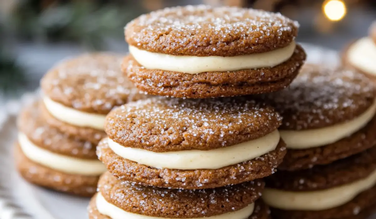 Ginger Molasses Sandwich Cookies