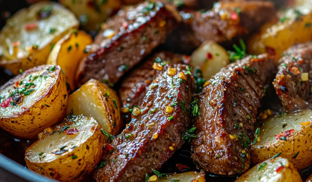 Garlic Butter Steak and Potatoes