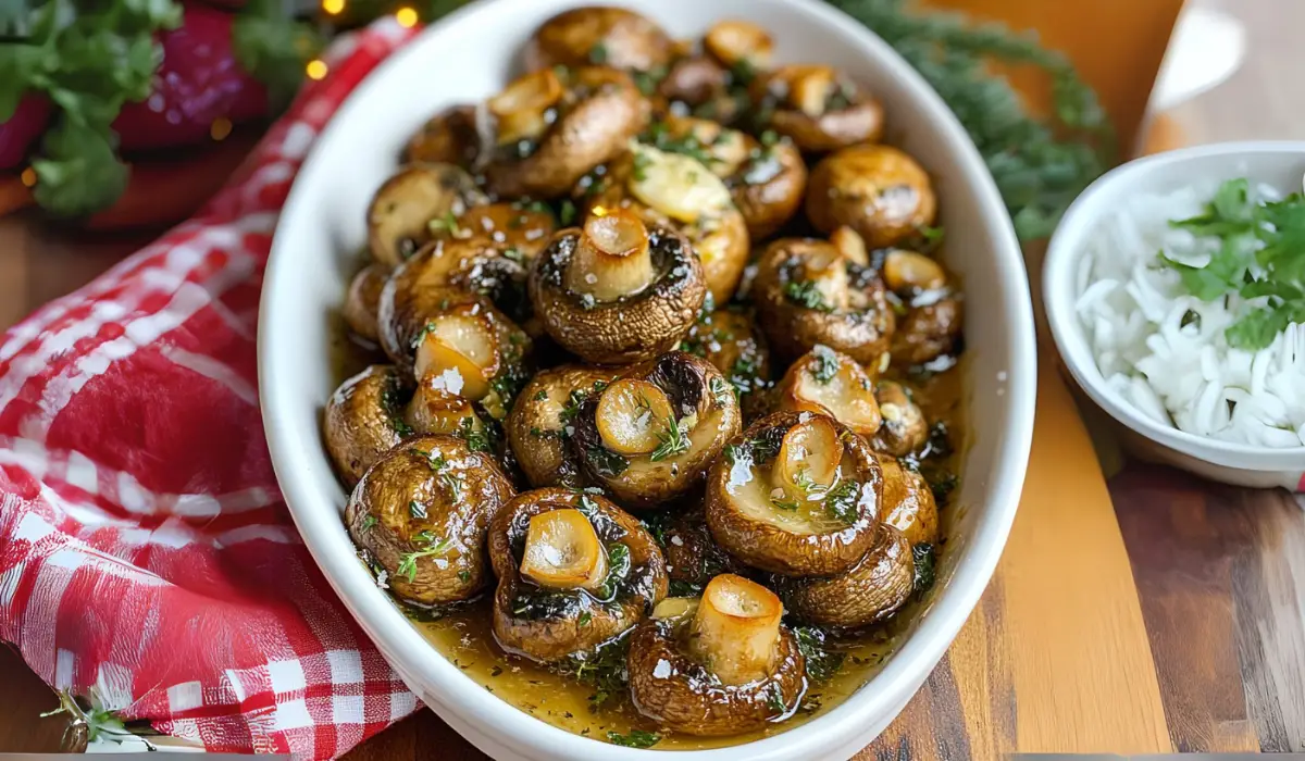 Roasted mushrooms with browned butter