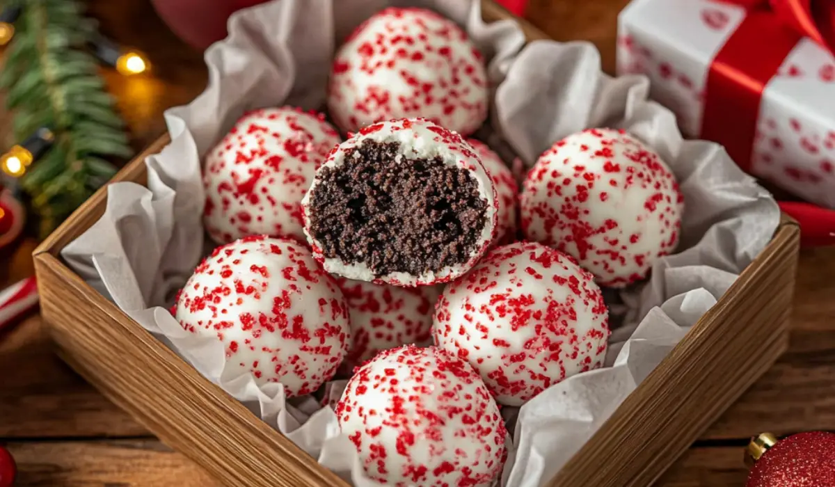 Peppermint Oreo Balls