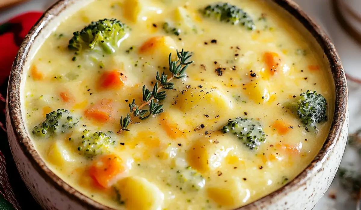 Broccoli Potato Cheese Soup