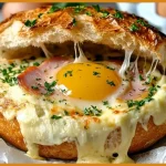 Ham, Egg, and Cheese Bread Bowls