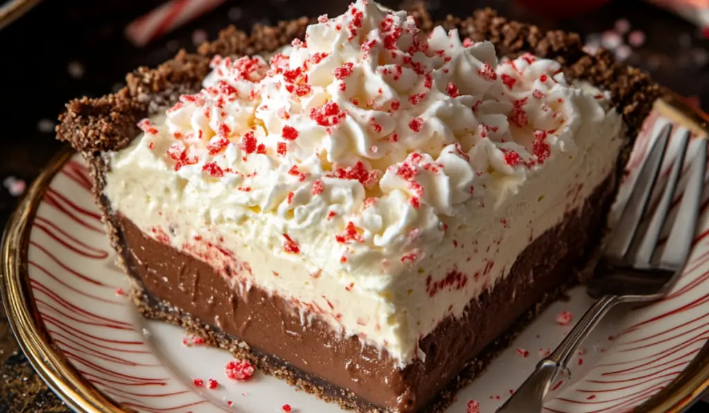 No-Bake Candy Cane Pie