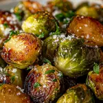 Garlic Parmesan Roasted Brussels Sprouts