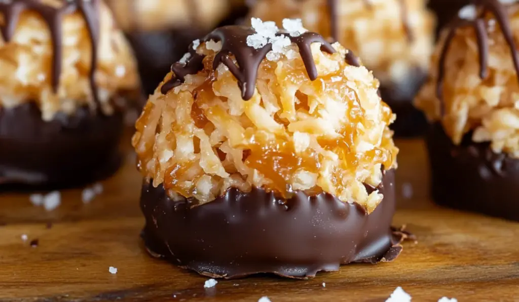 Salted Caramel Coconut Macaroons