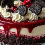 Red Velvet Oreo Cheesecake