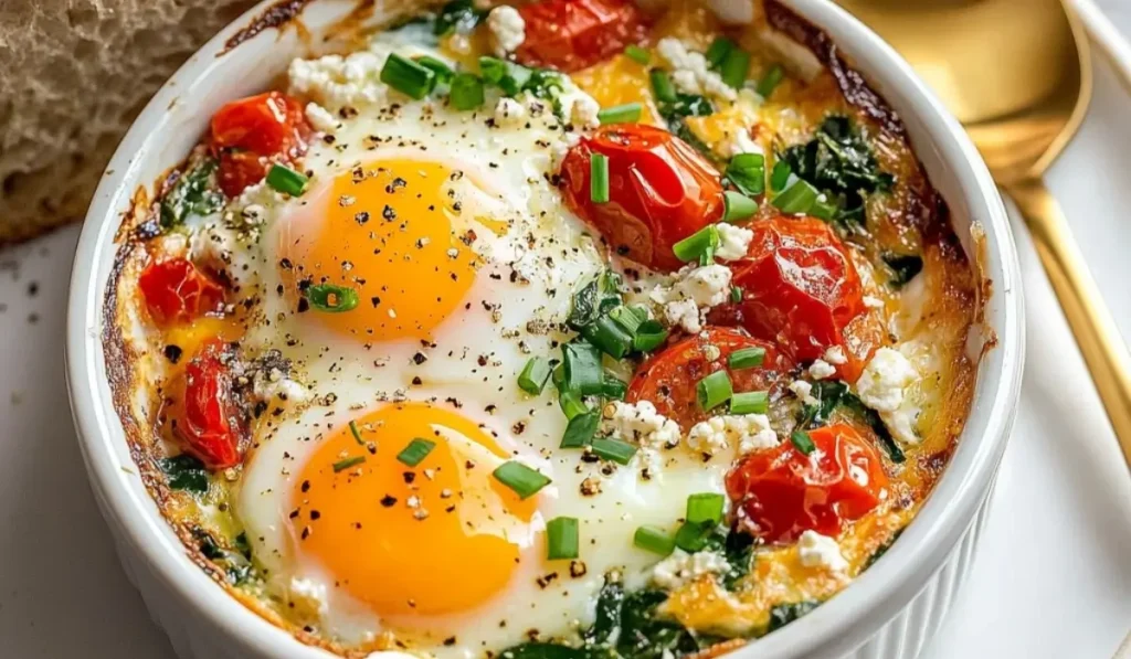 Baked Feta Eggs Recipe