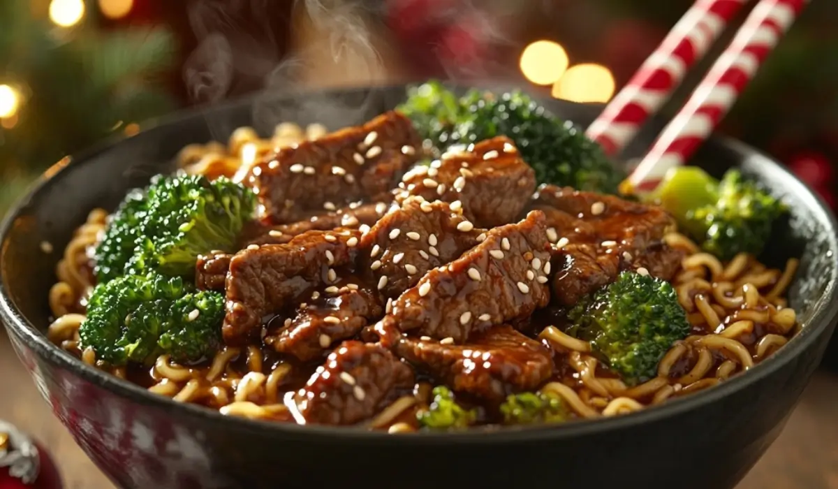 Beef and Broccoli Ramen Stir Fry