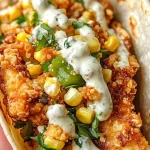 Fried Chicken Street Corn Tacos