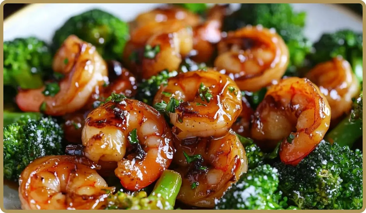 Honey Garlic Butter Shrimp & Broccoli