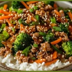 Ground Turkey Teriyaki Stir Fry