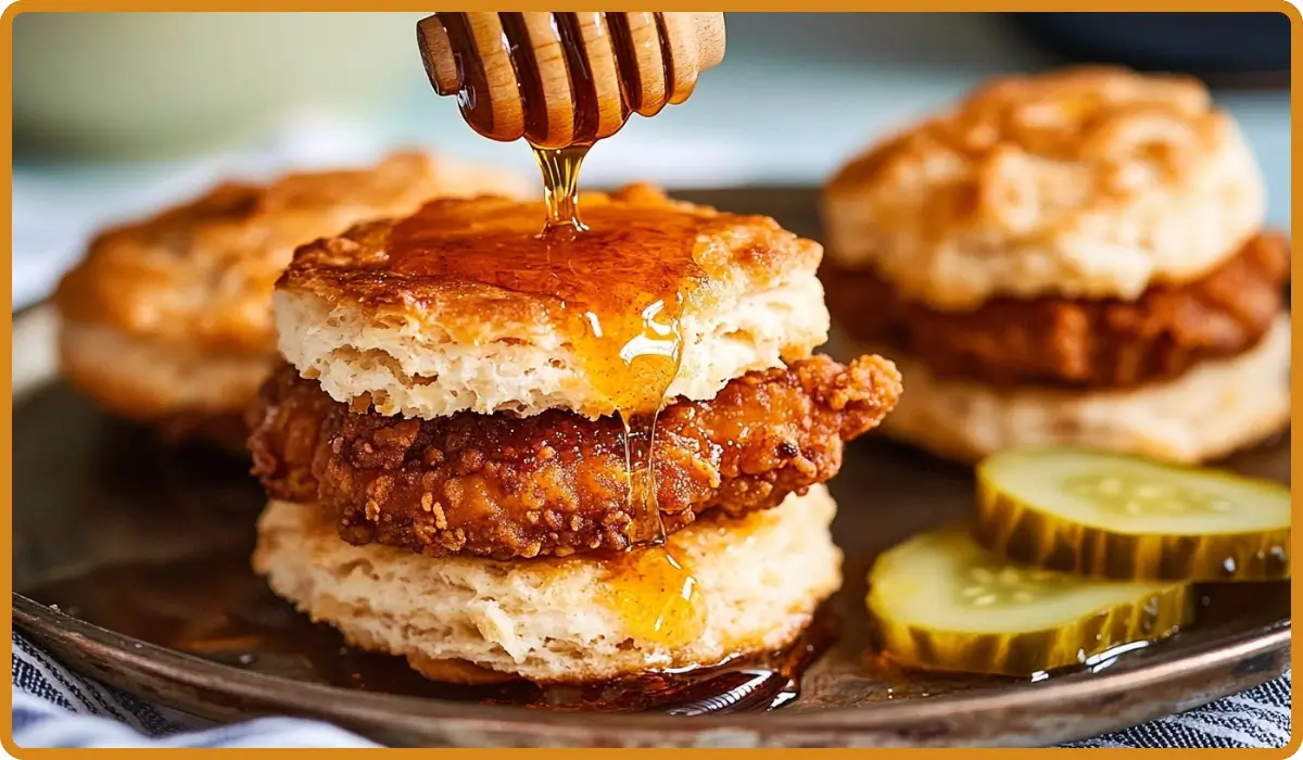 Hot Honey Chicken Biscuits