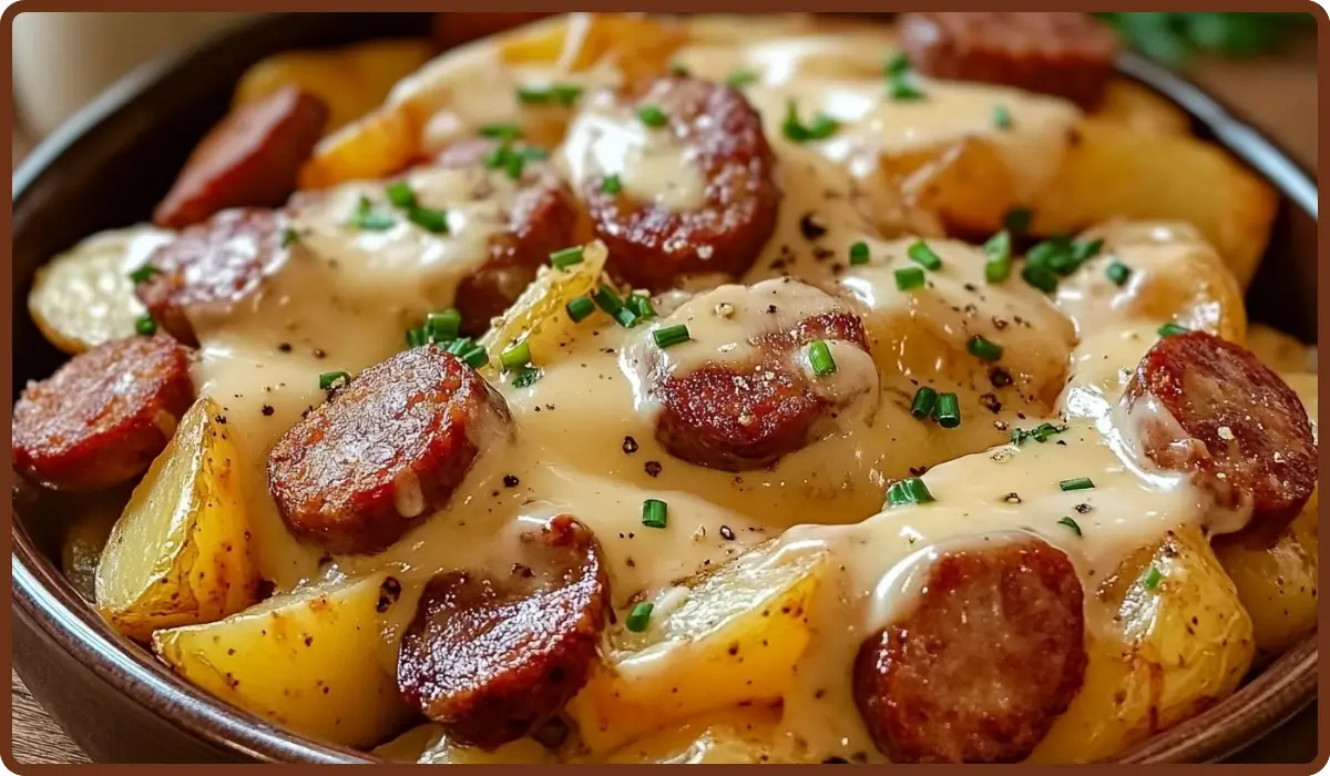 Cheesy Ranch Potatoes and Sausage