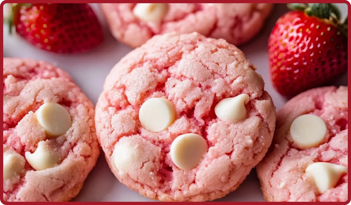 Strawberry Cheesecake Cookies