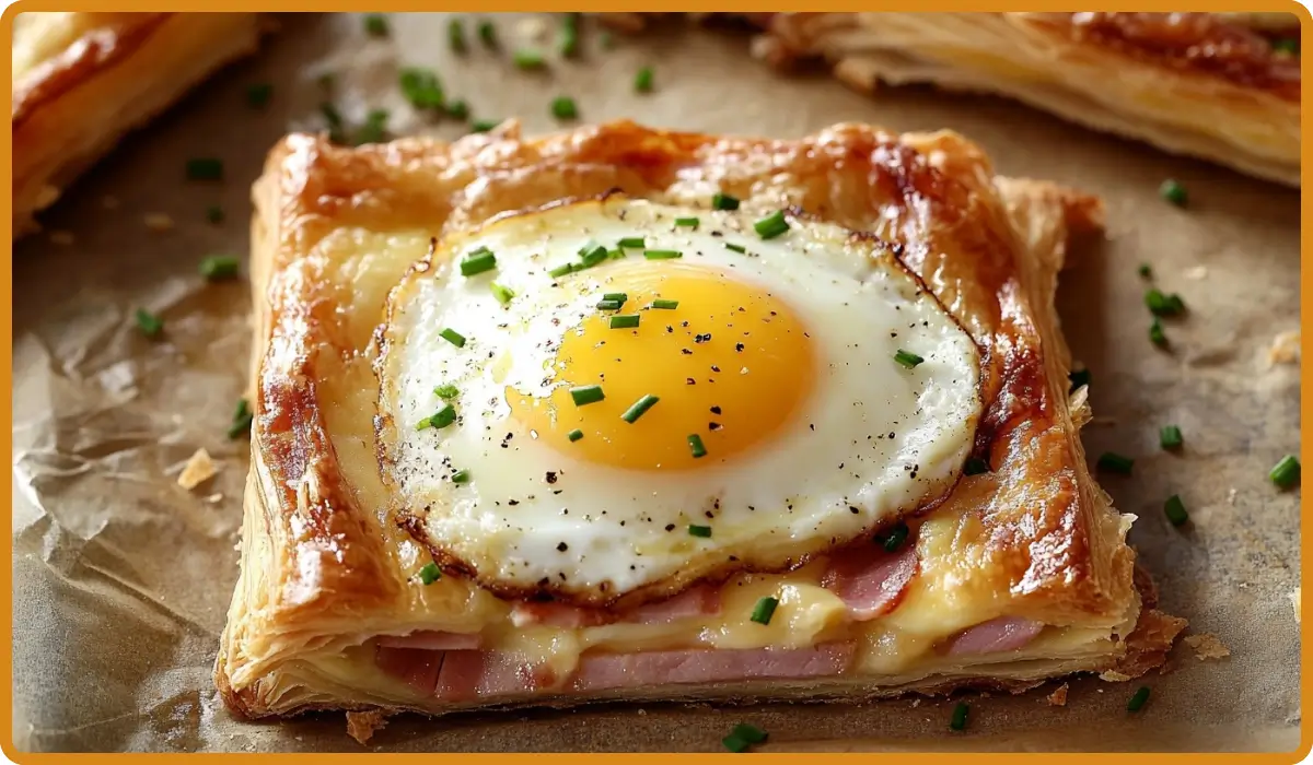 Croque Madame Puff Pastry