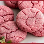 Vegan strawberry sugar cookies