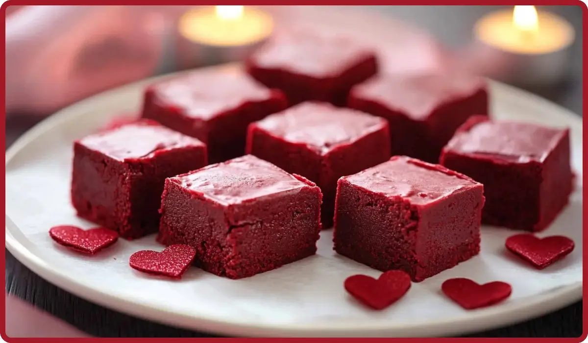 Red velvet fudge