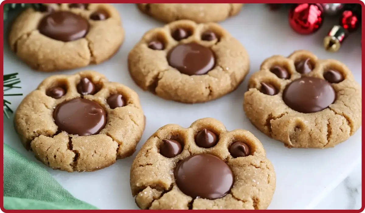 Peanut Butter Paw Print Cookies