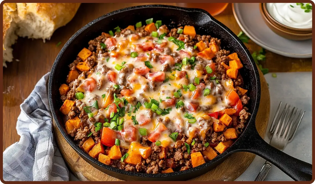 Ground turkey skillet