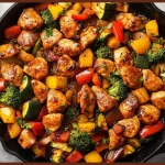 Garlicky Chicken and Vegetable Skillet