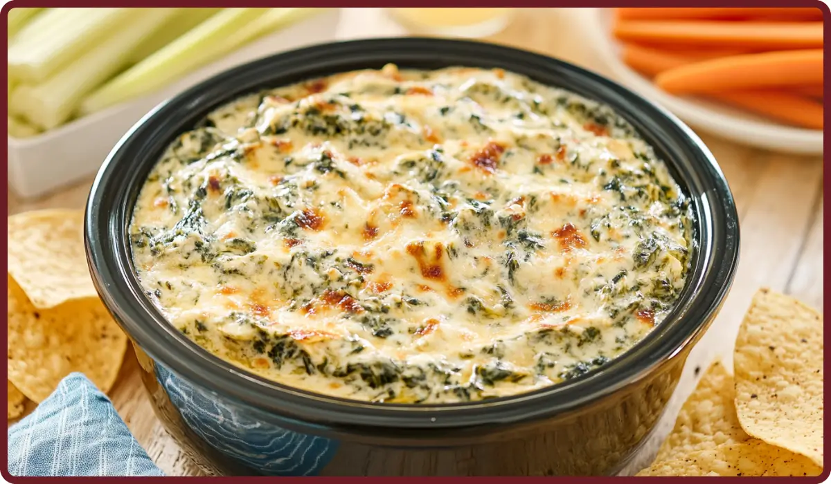 Crockpot Spinach Artichoke Dip