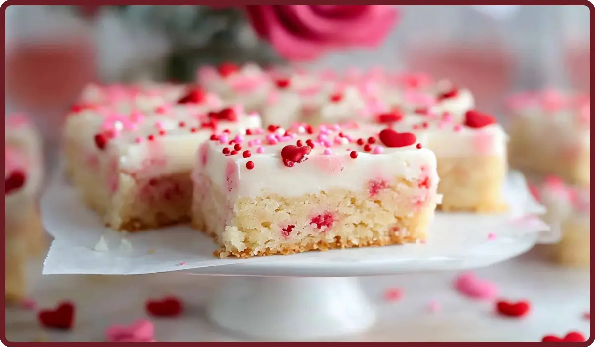 Valentine’s Sugar Cookie Bars