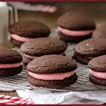 Chocolate Valentine Whoopie Pies